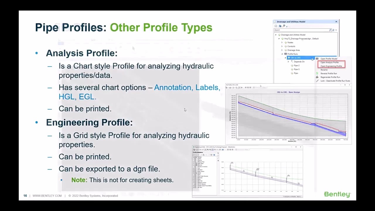 2022 Bentley Civil User Conference - Annotating Drainage Profiles
