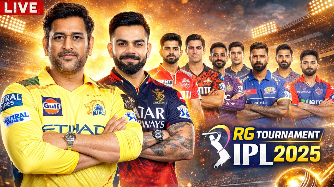 🏏 IPL 2025 | RG Tournament - CSK vs RCB Battle | Dhoni & Kohli Face Off! 🔥 #ipl #cricket