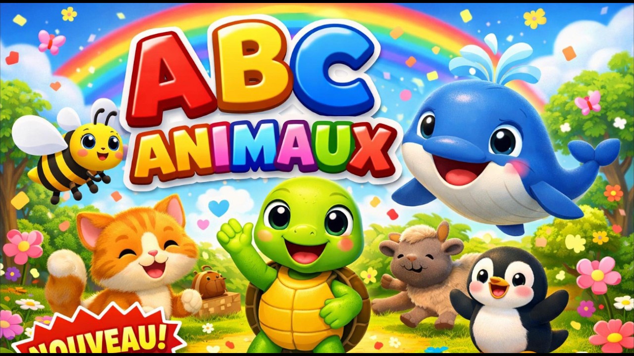 Abc animaux et couleurs | Vidéo d'apprentissage amusante pour bébés