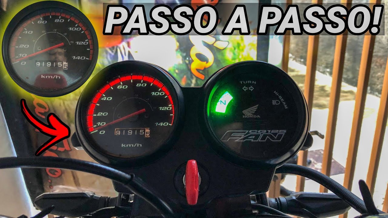 COMO TROCAR A LÂMPADA DO PAINEL DA CG 125 FAN 2008!
