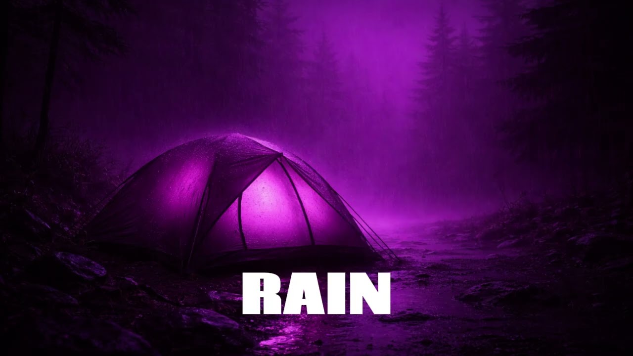 Rain on Tent During a Stormy Night ⛈️ 10 Hours Deep Sleep Sounds for Insomnia & Anxiety Relief