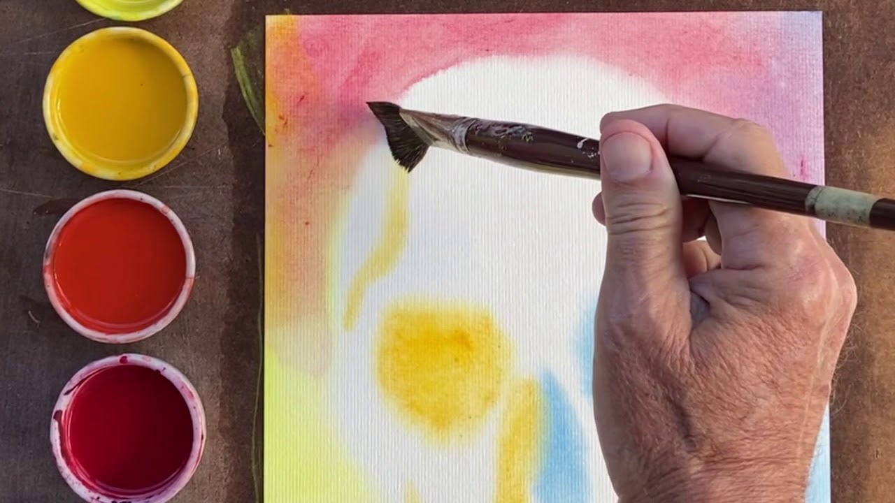 Waldorf Wet-on-Wet Painting for grade 8: Skull Art