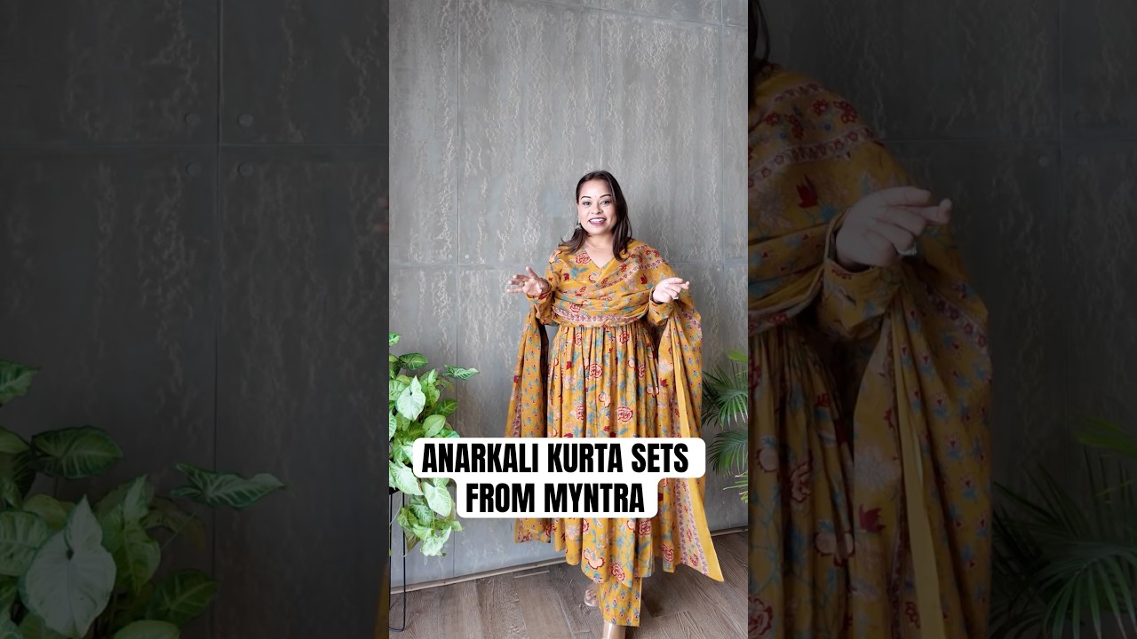 I found the most beautiful Anarkali Kurta from Myntra under a budget ￼#myntra #fashion