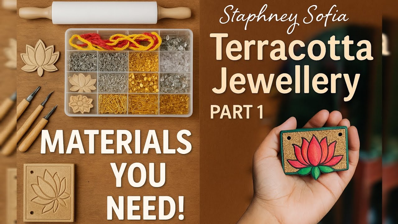 How to start making terracotta jewellery||essential jewellery making materials for beginners||Part 1