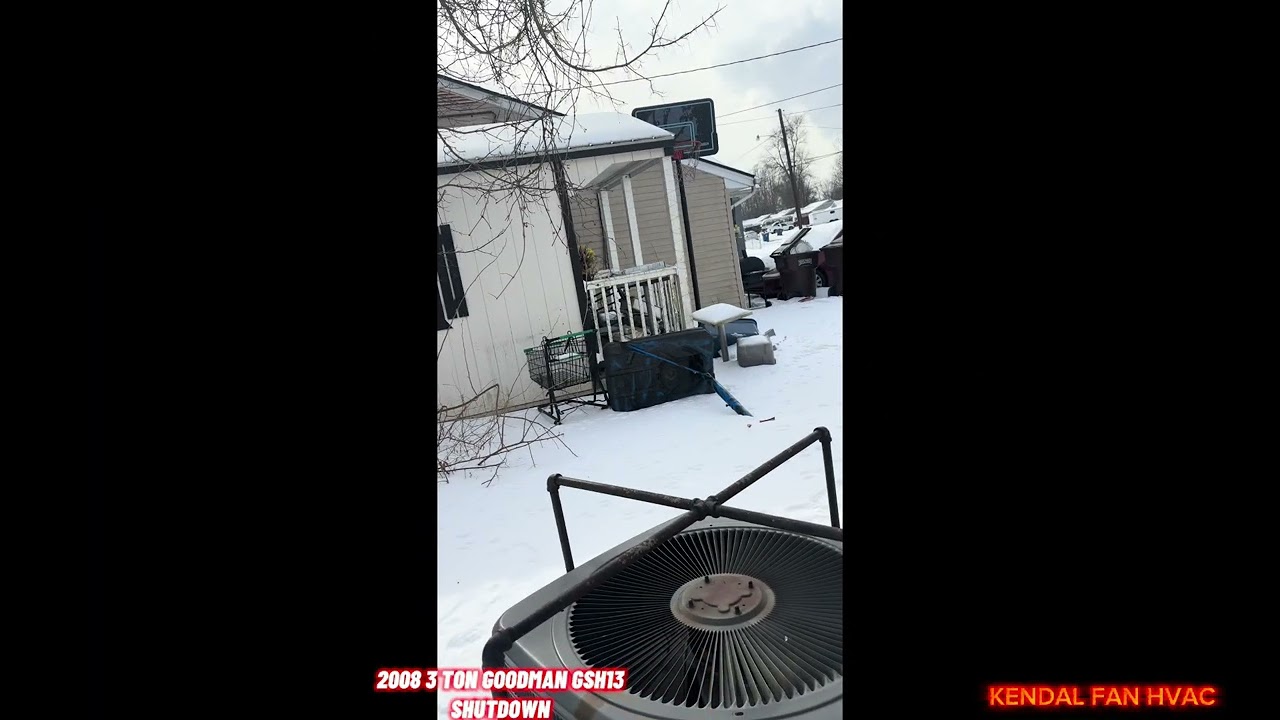 GREAT SOUND CENTRAL GOODMAN 3 TON COOL MODE CENTRAL AC STARTUP/SHUTDOWN (1/30/26) 