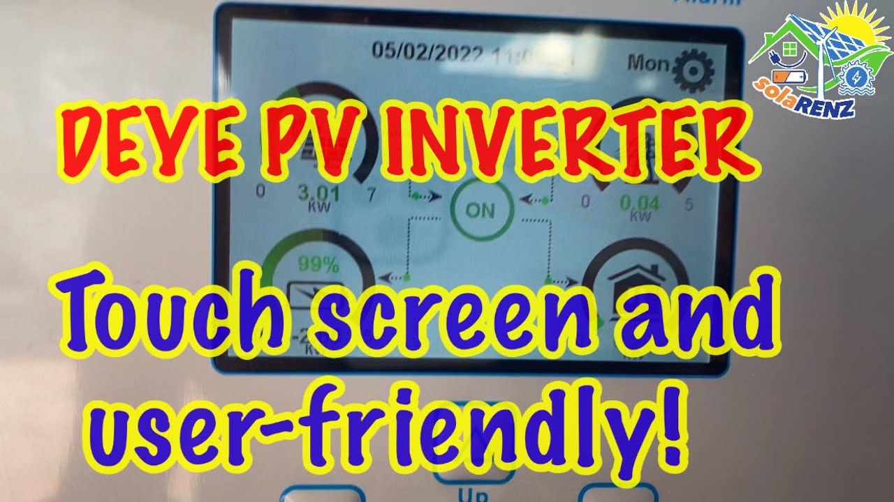 DEYE PV INVERTER, SUPER USER-FRIENDLY! Touch screen is the key!