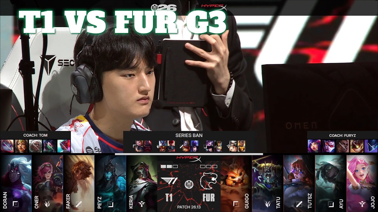 T1 vs FUR Game 3 | Mid-Season Invitational 2026 Losers' Round 1 | T1 vs FURIA G3