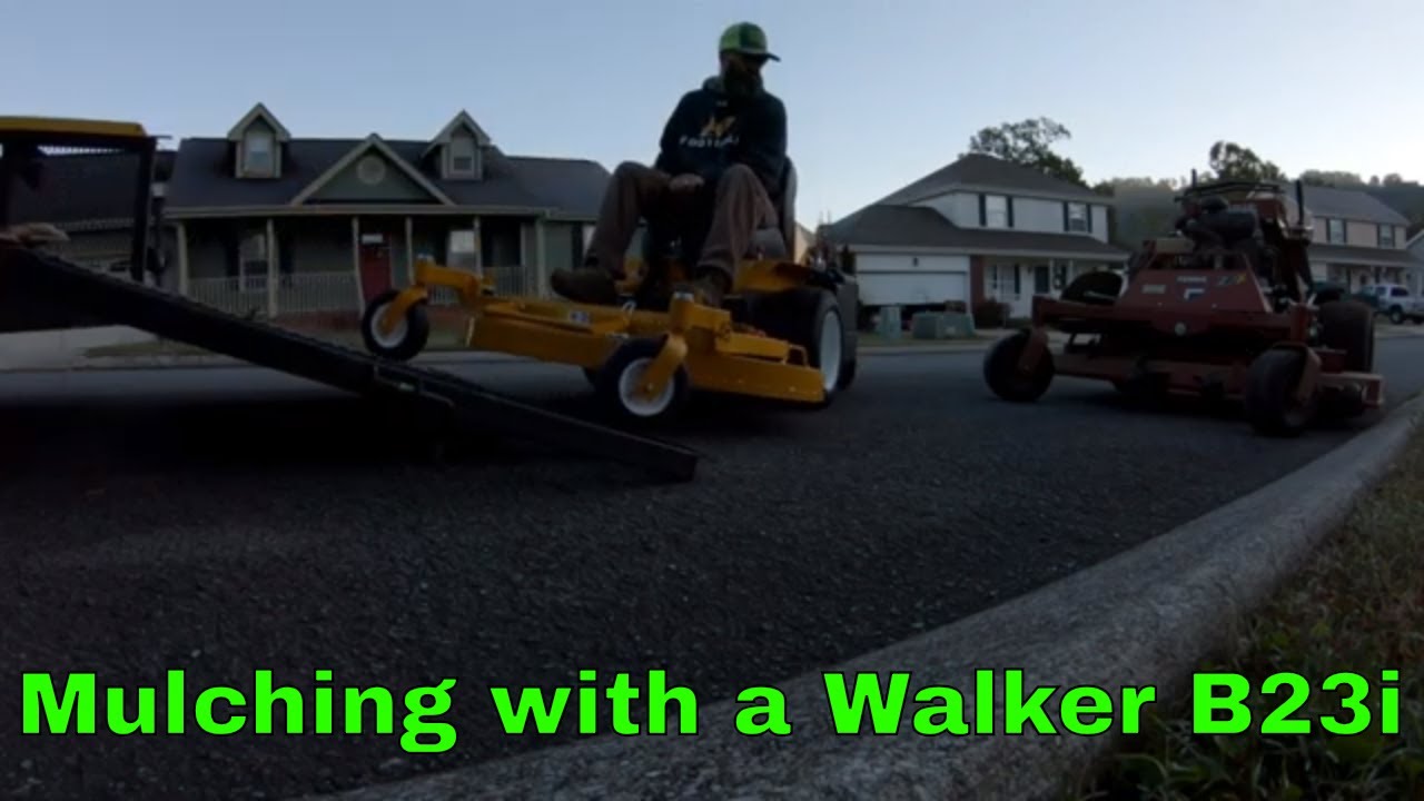 Using the Walker B23i with Mulching Deck