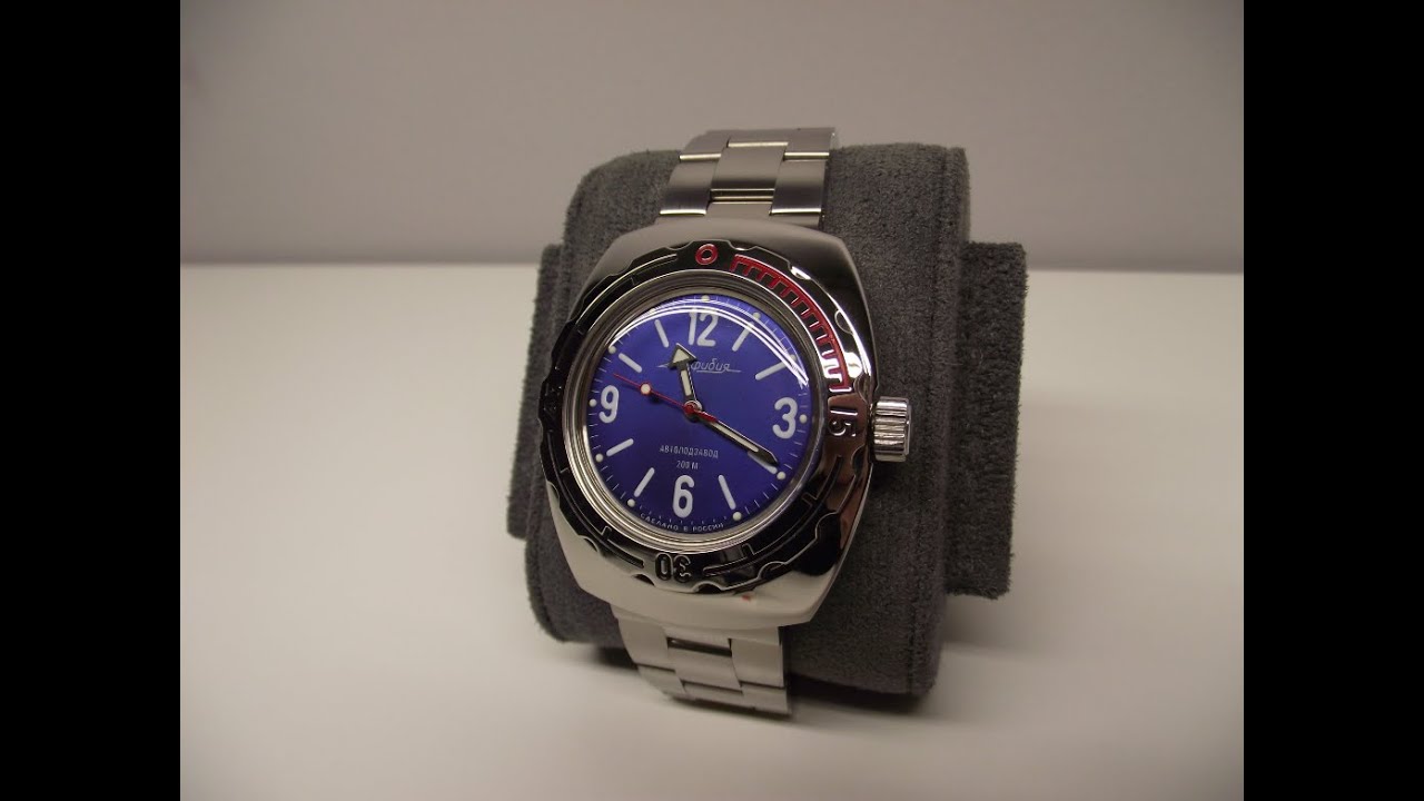 Modified Vostok Amphibia 090659 SE Crown Upgrade 4K Watch Review