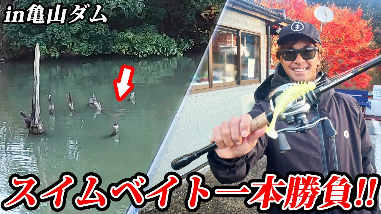 ロッド一本勝負！冬の亀山ダムで丸見えバイト