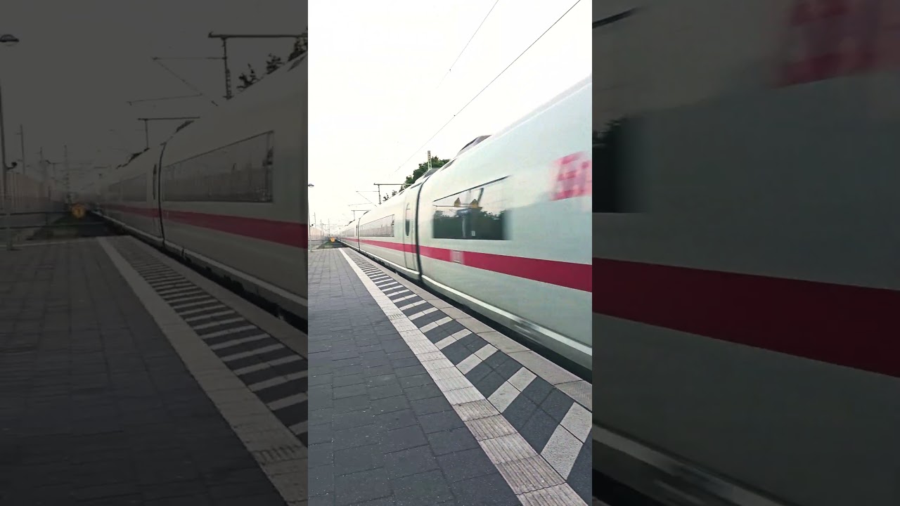 German ICE Train at Full Throttle 🚄💨 INSANE SPEED! #germany #highlights #train