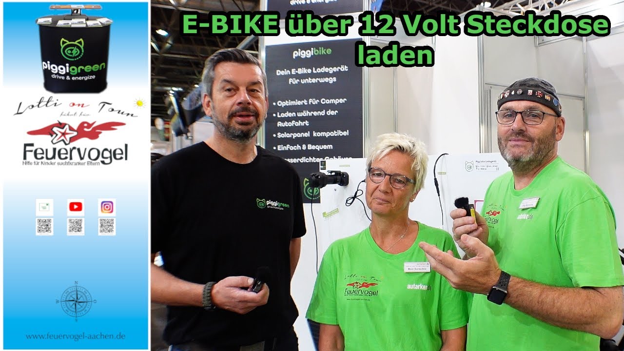 CARAVAN MESSE 2024 | WELTNEUHEIT | E-BIKE ÜBER 12 VOLT LADEN |  PIGGIGREEN HAT DIE PERFEKTE LÖSUNG