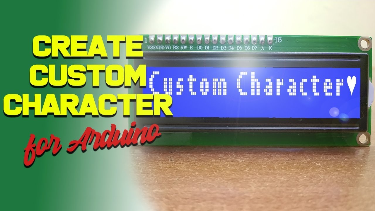 lcd custom character for arduino