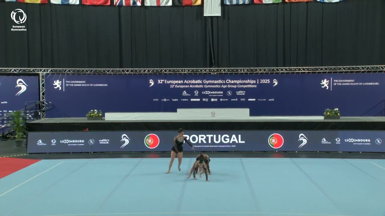 Amorim, Santos & Correia (POR) - 2025 ACRO European bronze medallists, Junior Women's Groups Balance