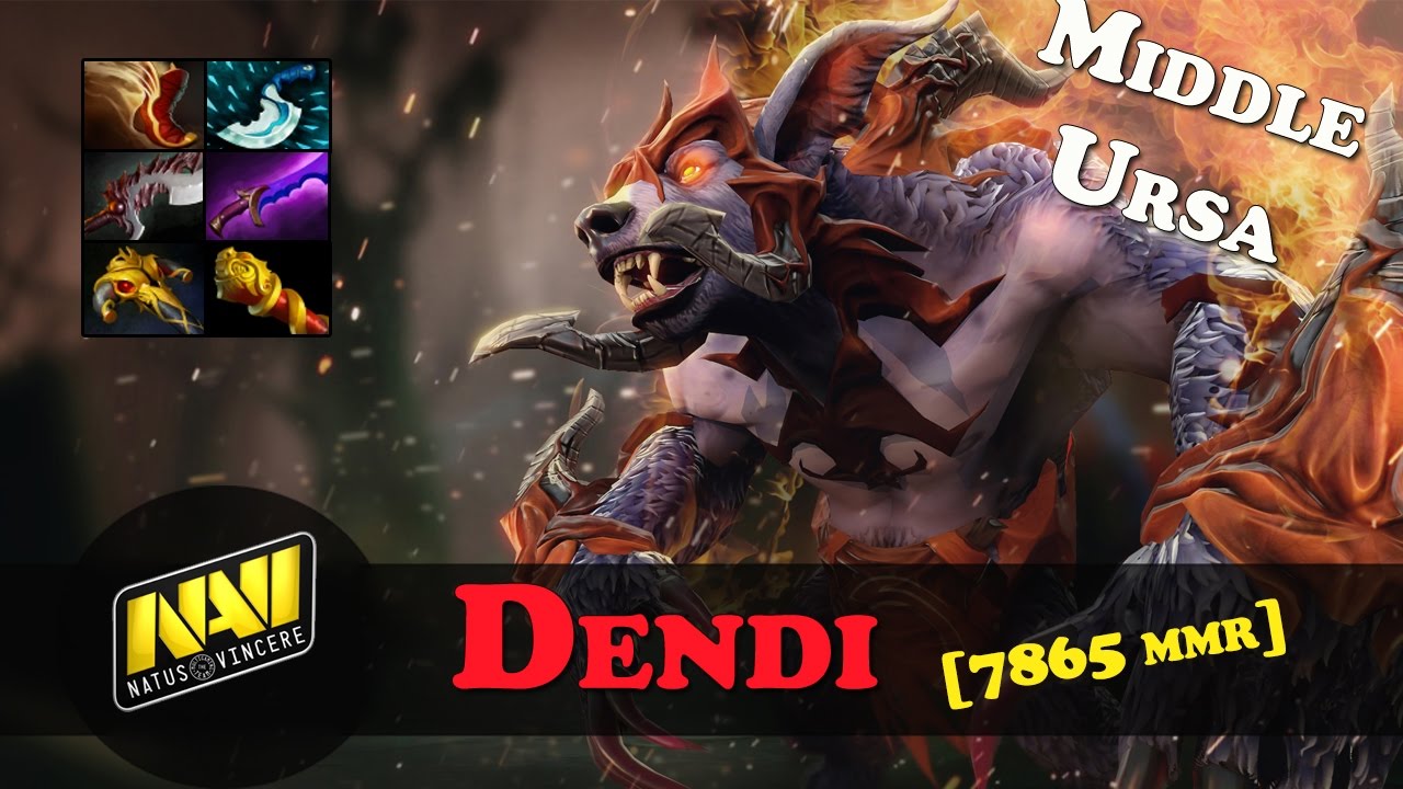 Dendi - Ursa gameplay [7865 MMR] Dota 2 Pro | Patch 7.05
