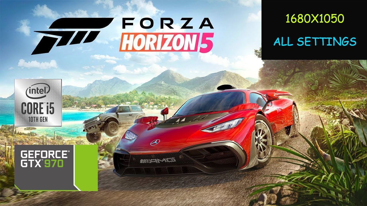 Forza Horizon 5 benchmark | i5 10400F + GTX 970