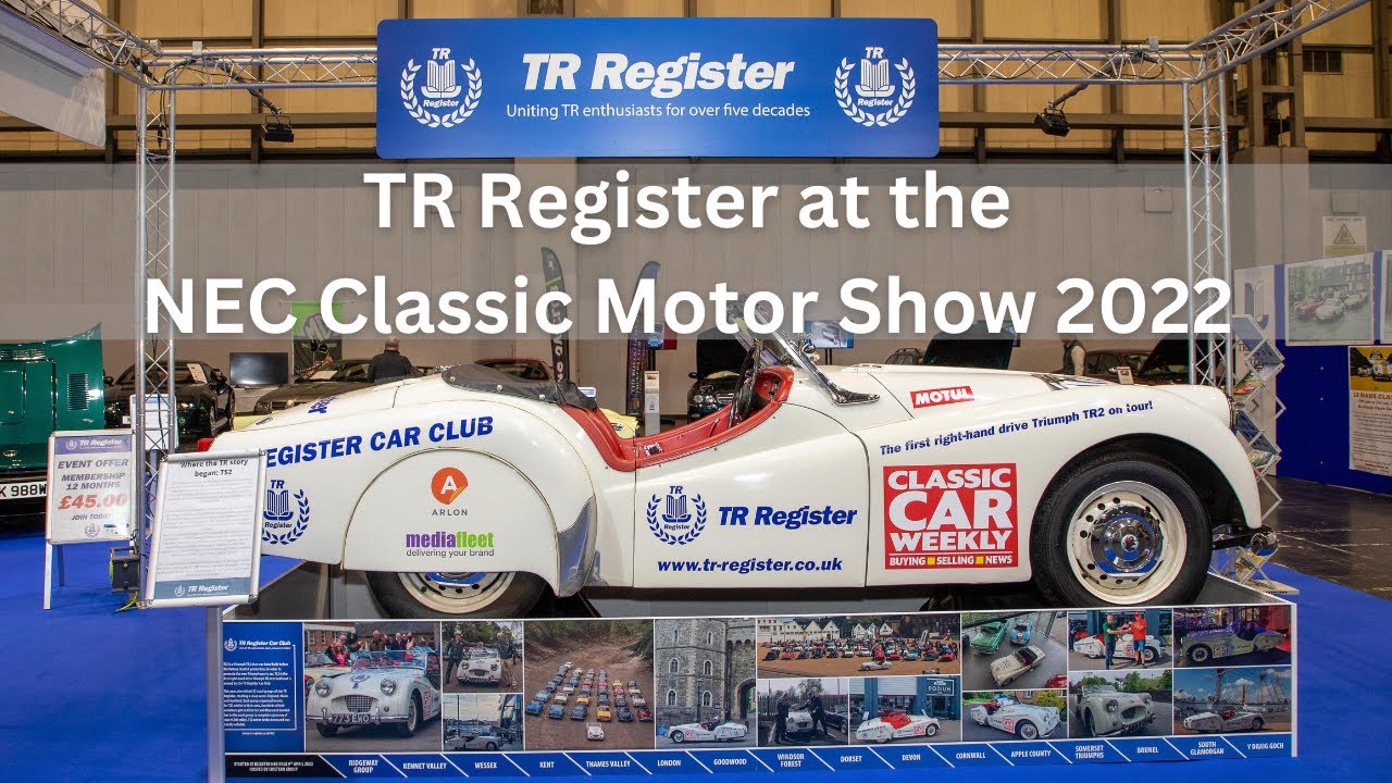 Triumph TRs from the TR Register at the NEC Classic Motor Show 2022