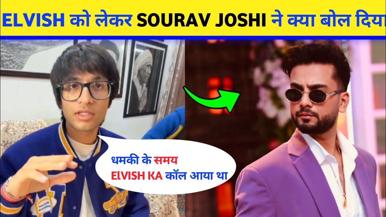 😮 Sourav Joshi Vlogs Ne Elvish Yadav Ko Lekar Kaha Ye | Today Vlog Update