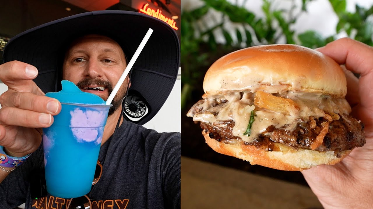 BEST Disney World Quick Service Burger At Magic Kingdom, WDW Railroad & Construction Updates!