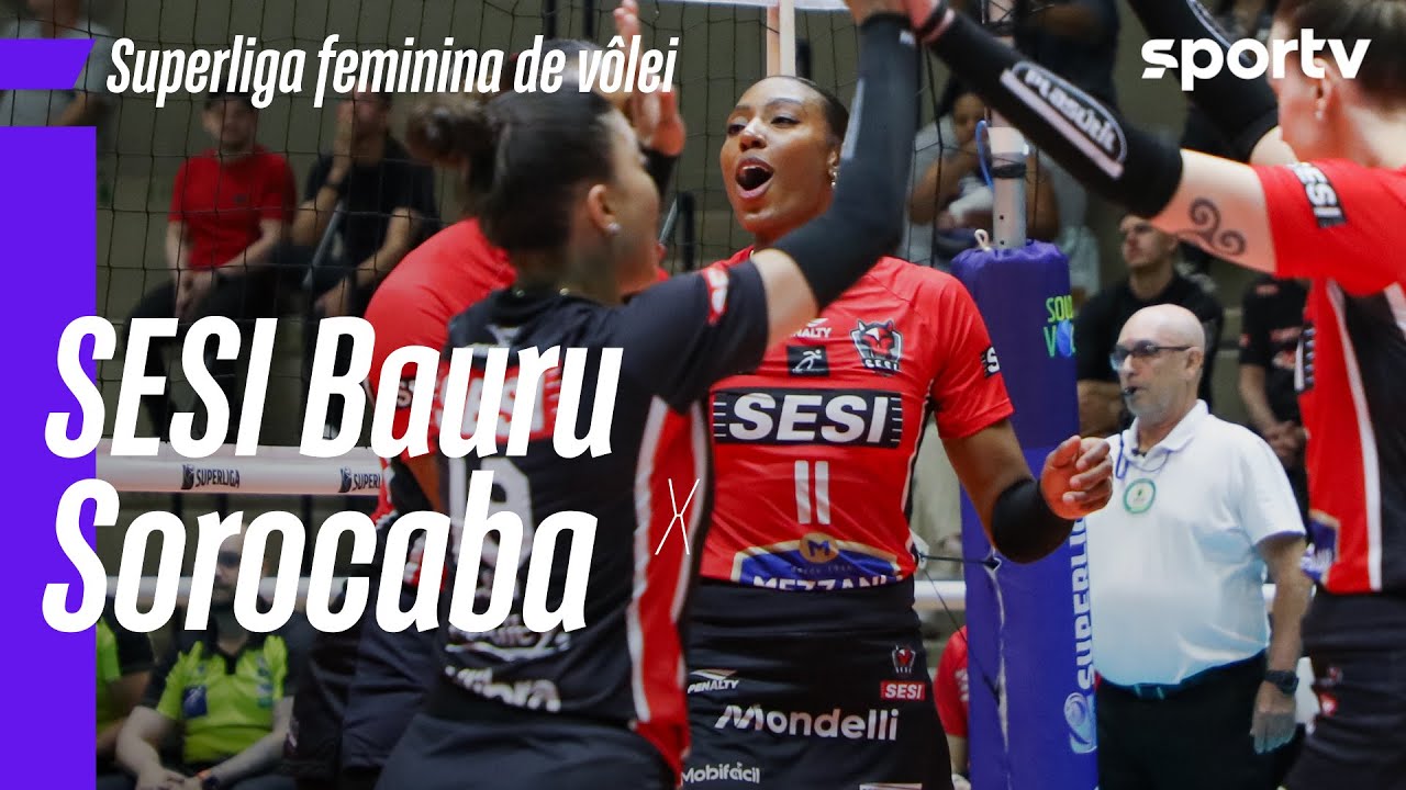 SESI BAURU 3 X 1 SOROCABA | MELHORES MOMENTOS | SUPERLIGA FEMININA DE V&Ocirc;LEI 2025/26 | sportv