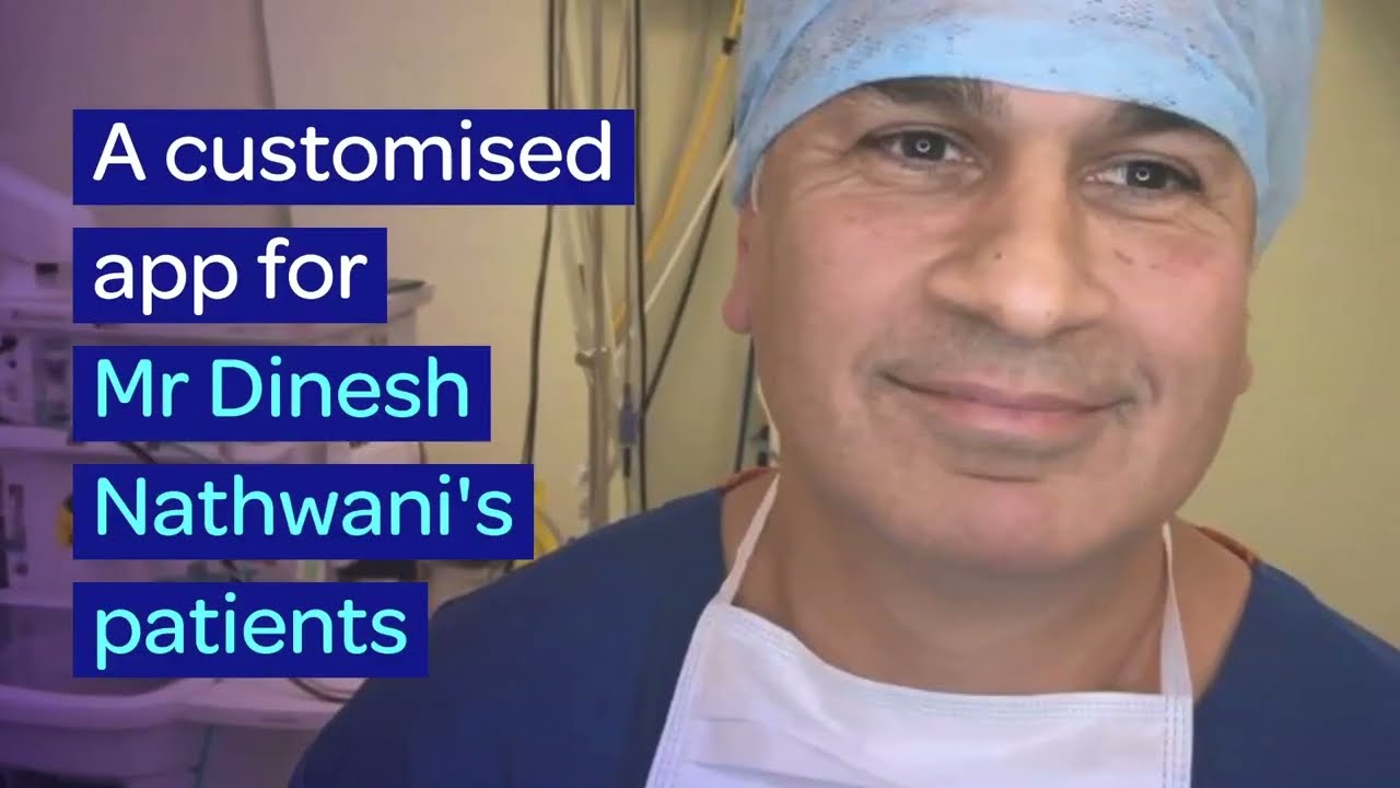 A myrecovery app for Mr Dinesh Nathwani's patients