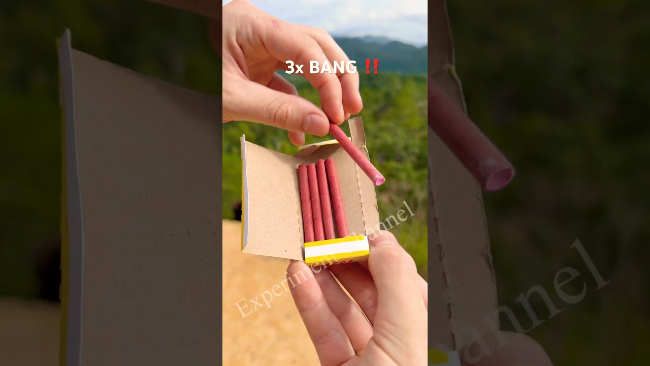 INCREDIBLY STRANGE FIREWORK Cracker #shorts #firecracker #firework #trick #lifehack