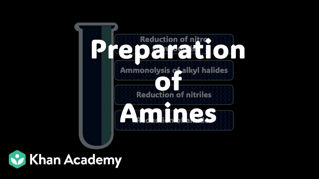 Preparation of amines | Amines | Grade 12 | Chemistry | Khan Academy