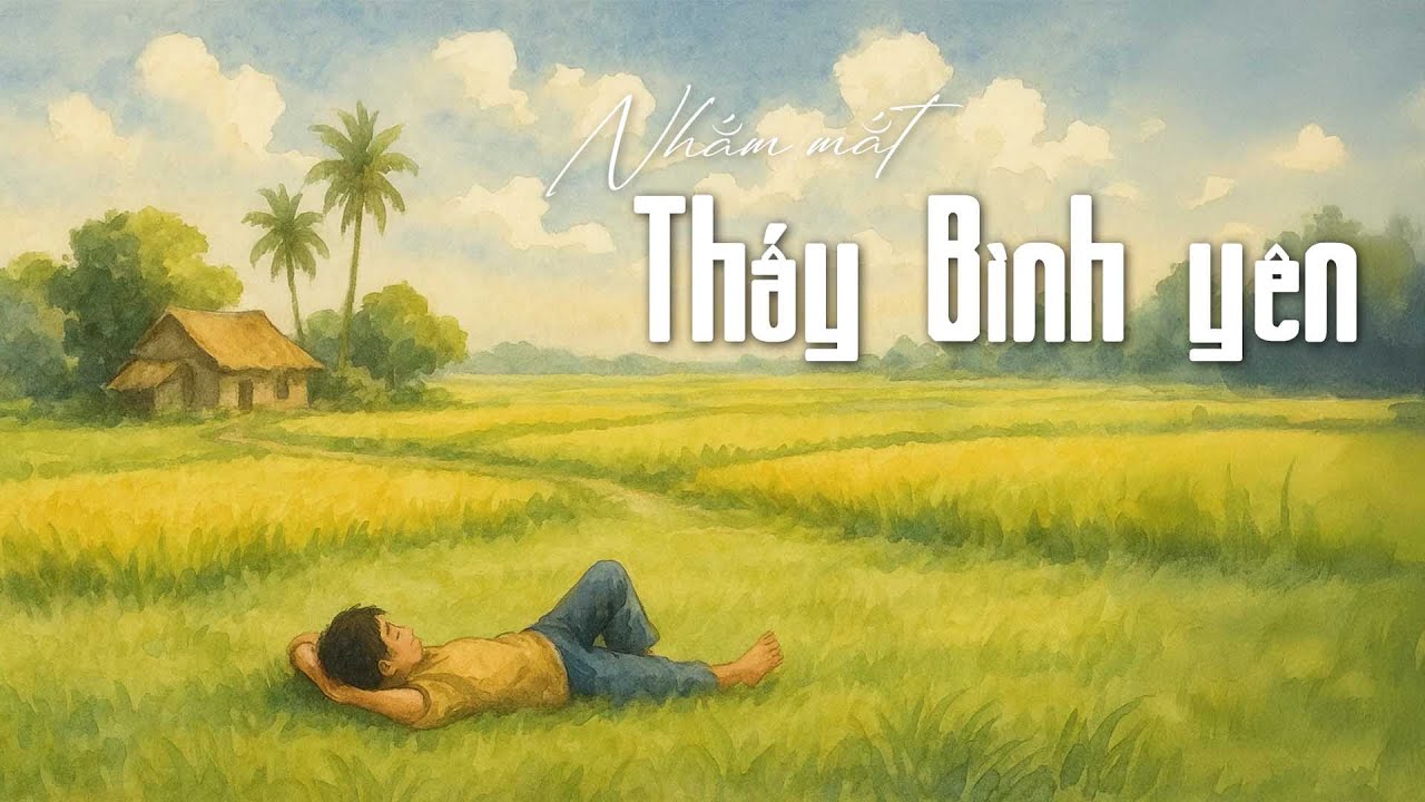 Nhắm mắt thấy bình yên 🎧 Thư Giãn Sau Một Ngày Dài | Nhạc đồng quê Piano & Sáo trúc thư giãn