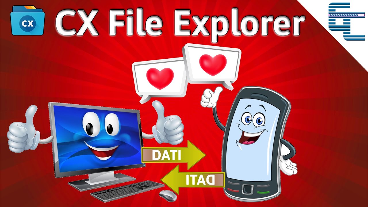 Come trasferire i dati Smartphone ⏪⏩ PC 🔵 CX File Explorer