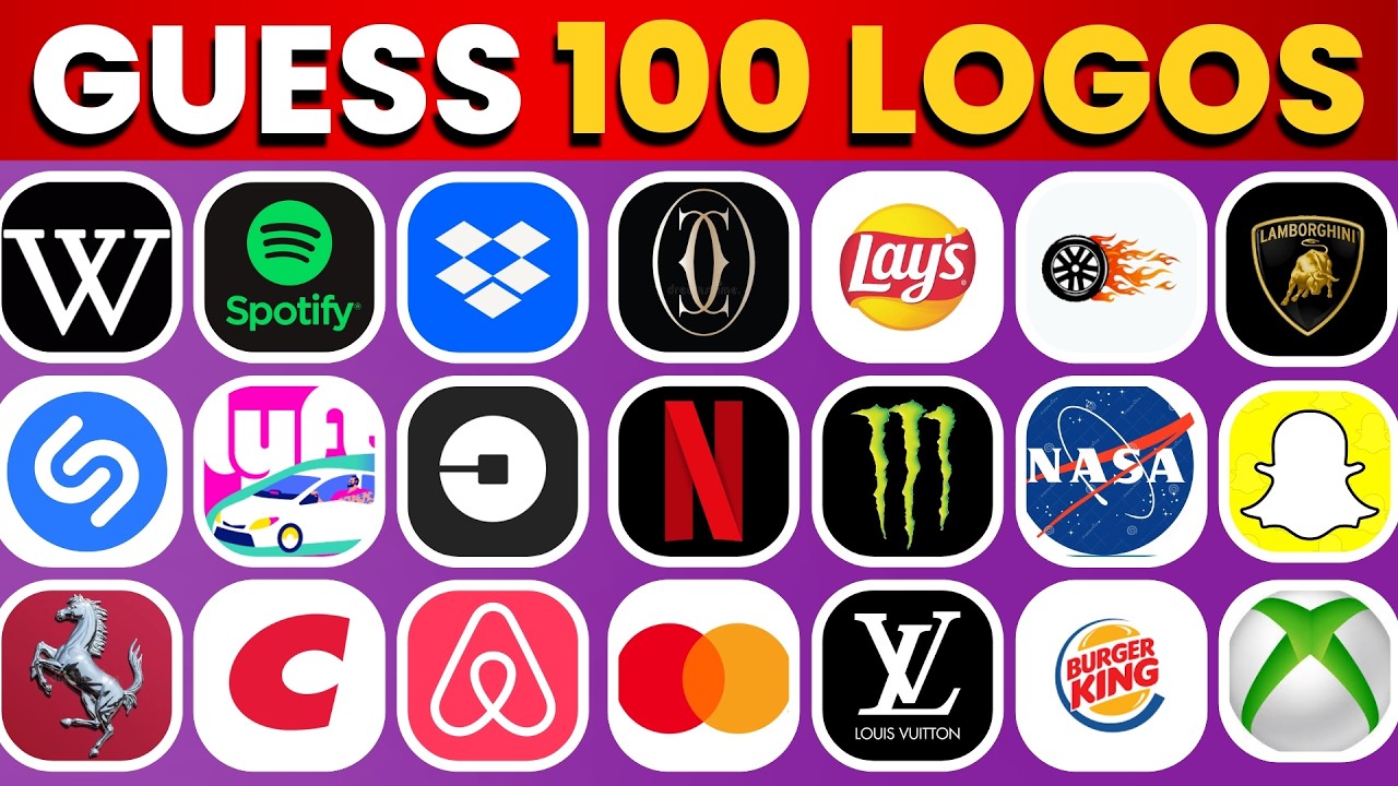 Guess The Logo In 5 Seconds | 100 Famous Logos⚡| Logo Quiz 2026