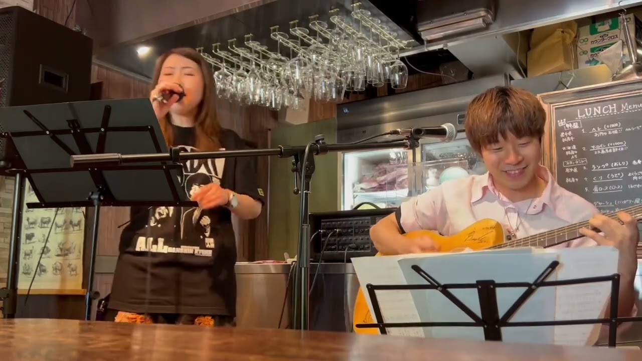 冷たい頬　高槻jazz street 2025 サカモとシイナ