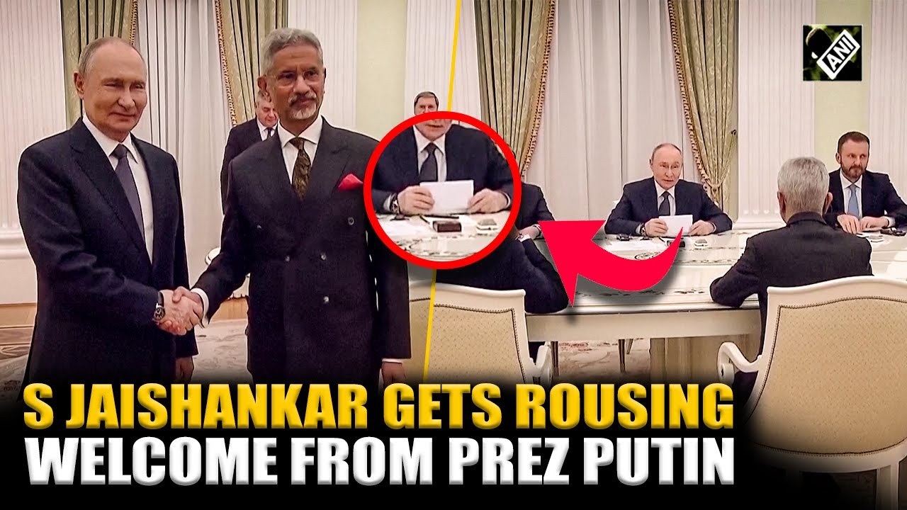 Friendship on full display! India&rsquo;s EAM Jaishankar-President Putin &lsquo;handshake&rsquo; hogs limelight|Moscow