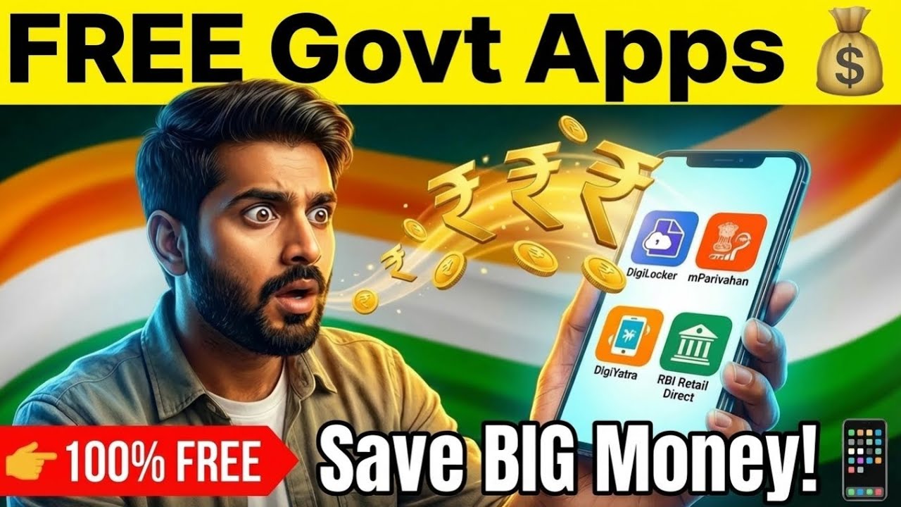 5 Free Government Apps That Can Save You Big 💰📱 | Must-Use Indian Govt Apps 2026