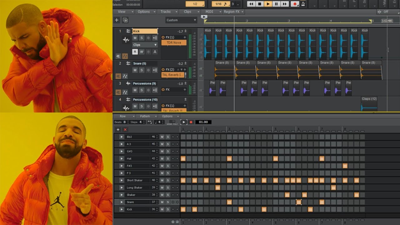 Пошаговый секвенсор в CakeWalk от Bandlab | Создание битов