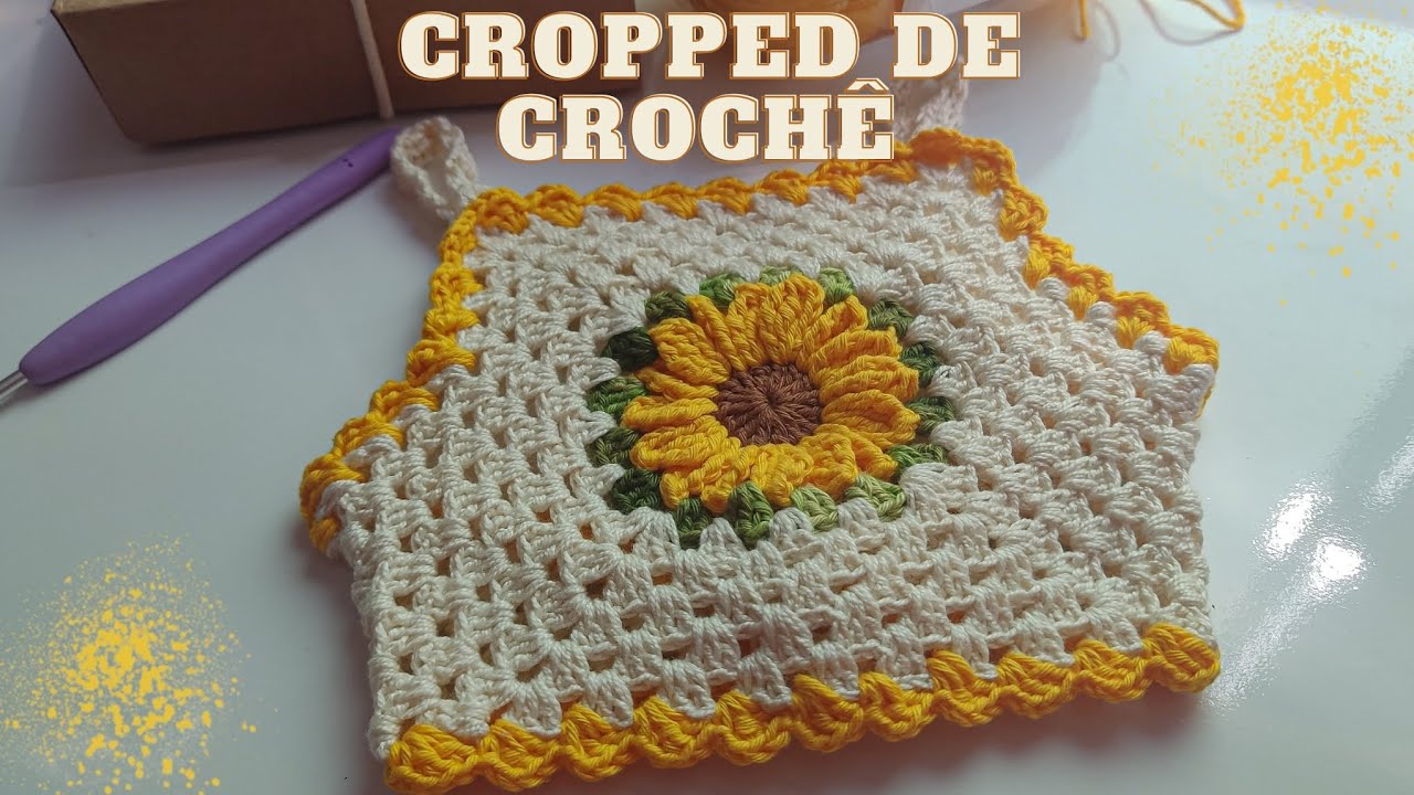 CROPPED DE CROCHÊ INFANTIL/ CROPPED GIRASSOL