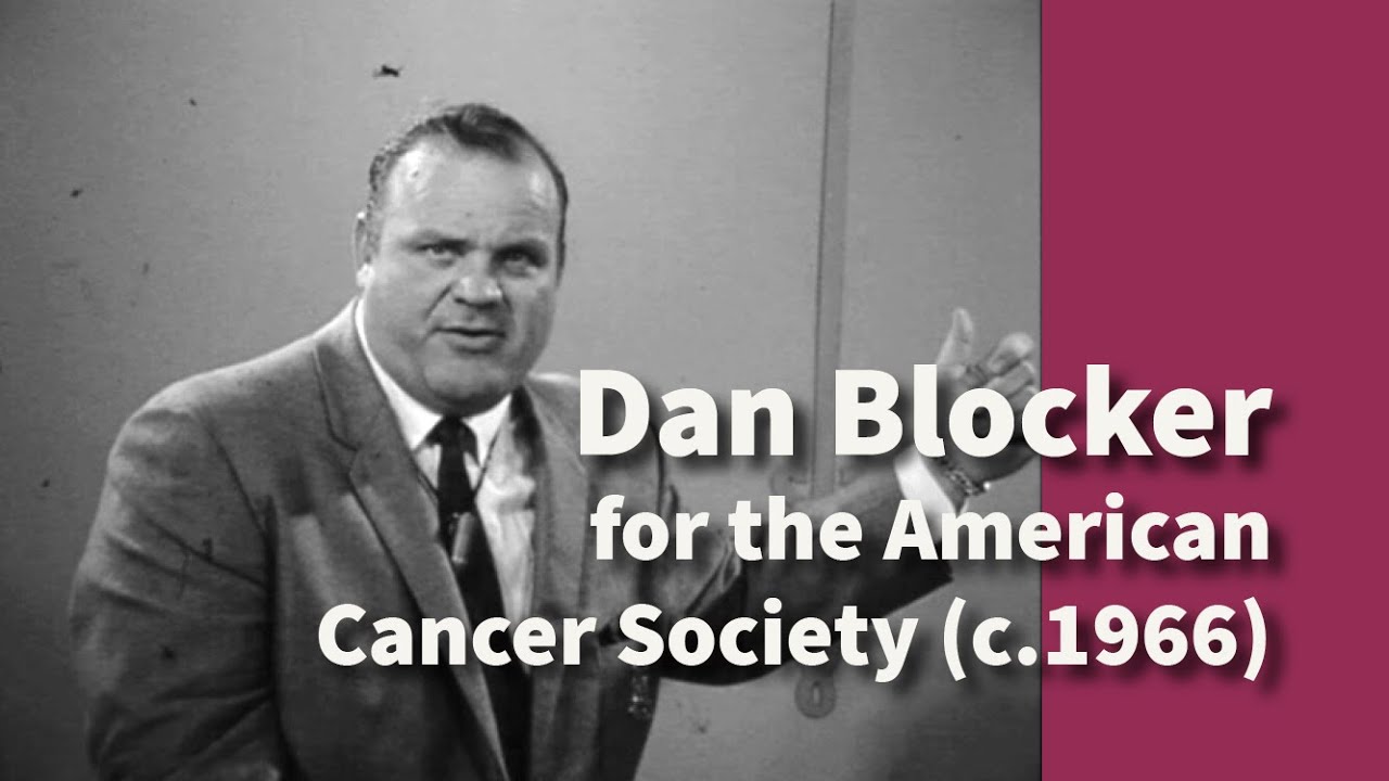 Dan Blocker for the American Cancer Society | PSA no. 1 (c. 1966)