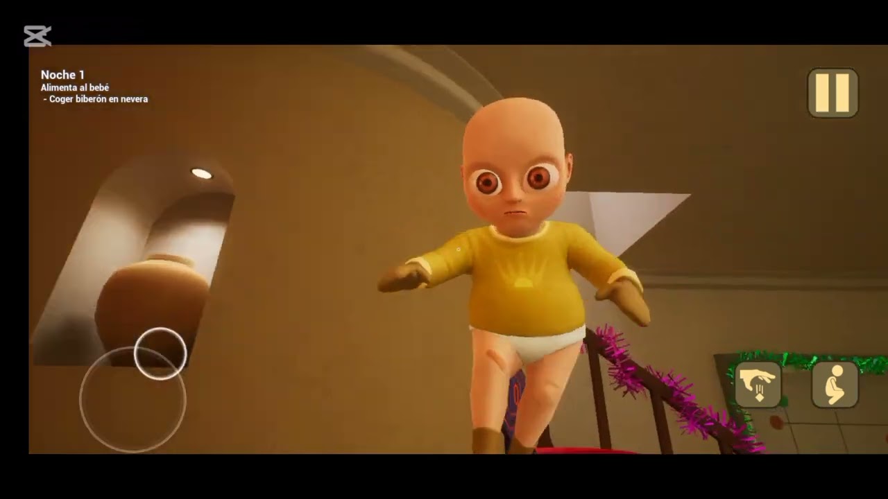 Jugando el acto 1 del bebe amarillo 