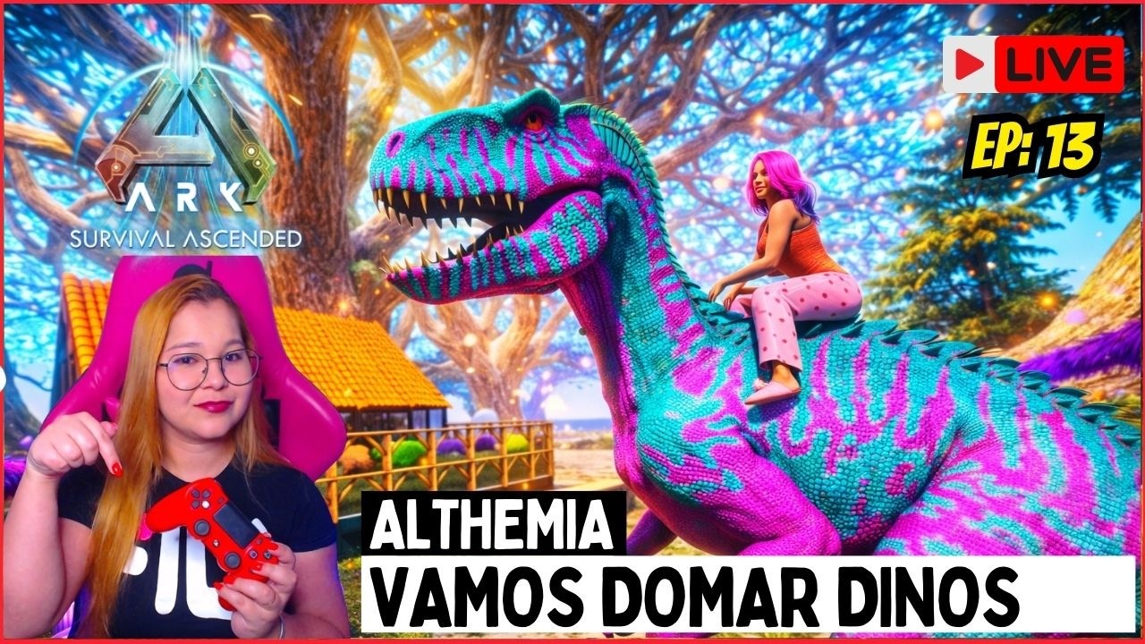 🔥ARK ASCENDED🔥 -  Althemia - Vem domar dinos comigo  🏹🦖 !discord !servidor !pix