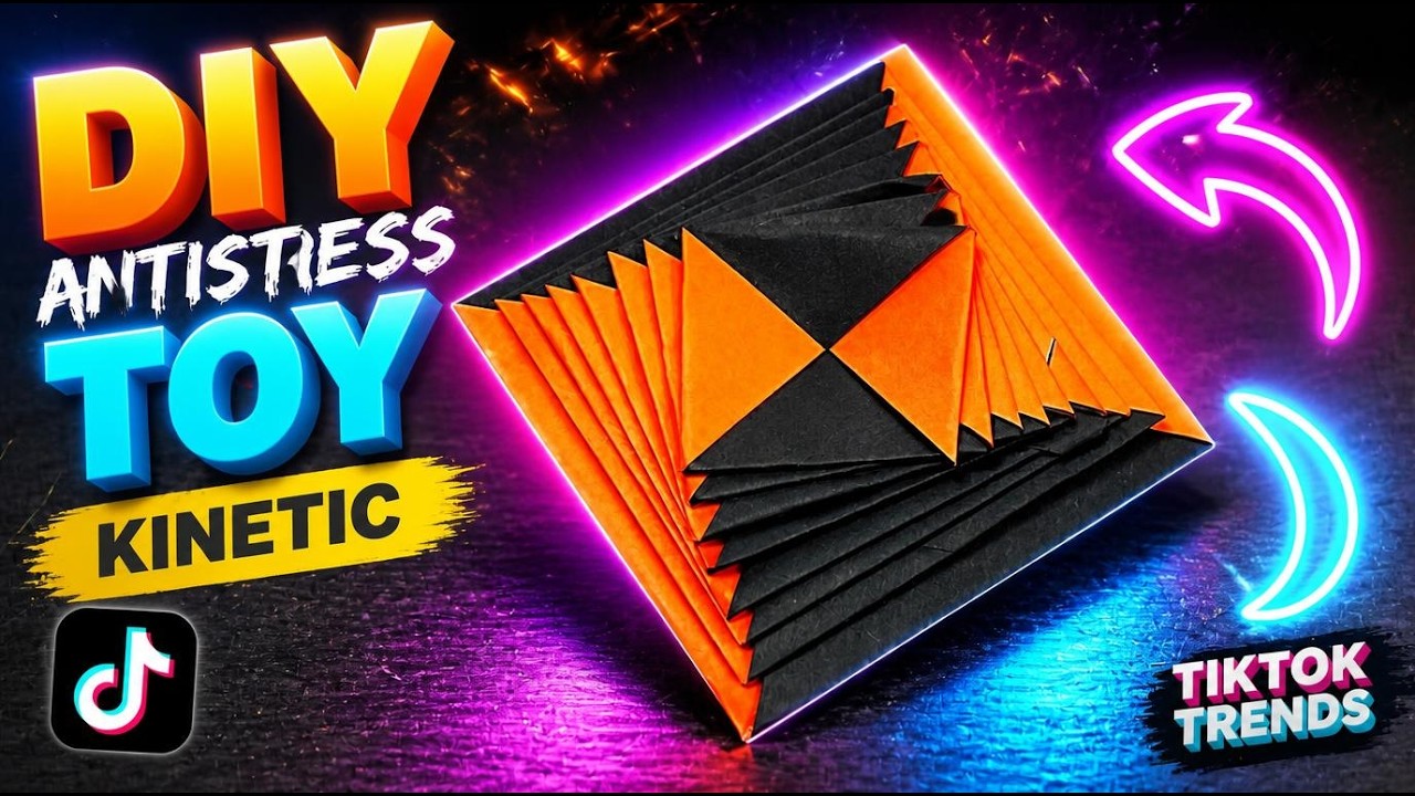 Антистрессовая игрушка Кинетическое оригами | Игрушка-трансформер Оригами