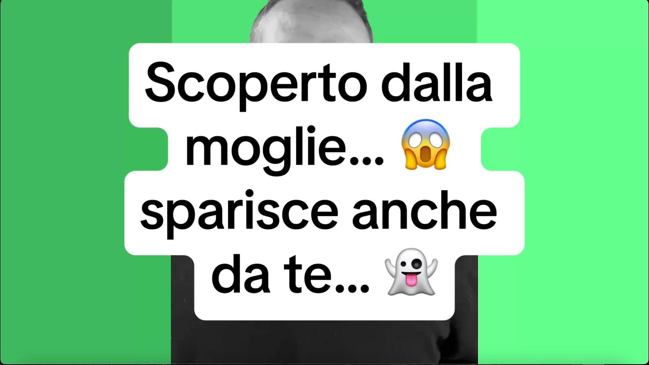 SCOPERTO DALLA MOGLIE… 😱 SPARISCE ANCHE DA TE… 👻