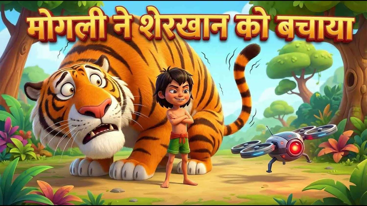 जब शेरखान डर गया Shere Khan Scared Moral Stories for Kids #hindikahanian