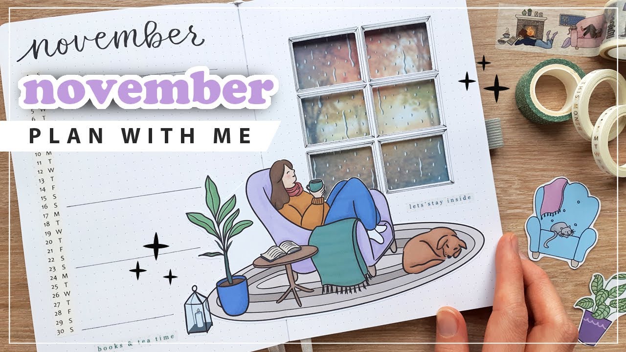 PLAN WITH ME 🍂 November 2025 Bullet Journal Setup 📖