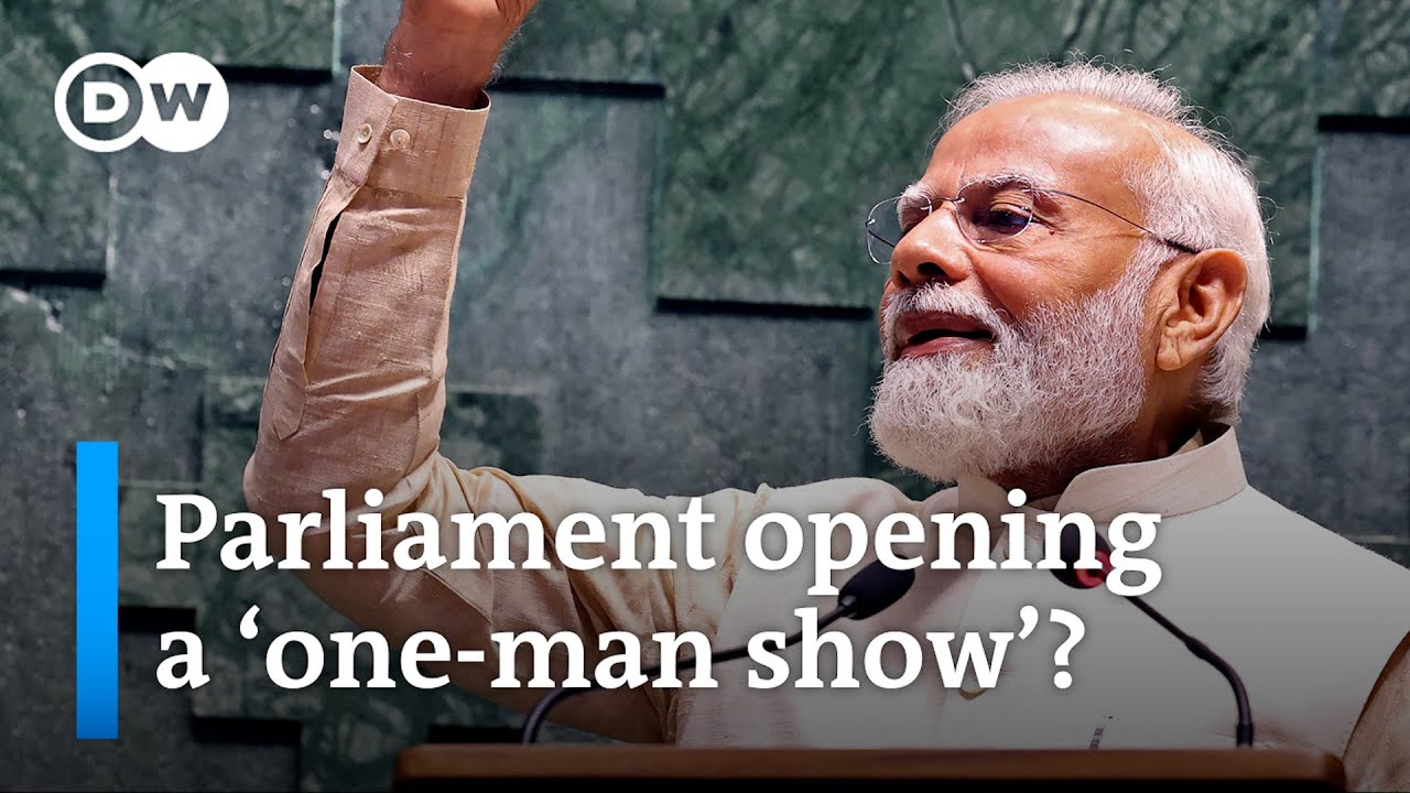 Police clamp down on protests as India's Narendra Modi opens 'temple of democracy' | DW News