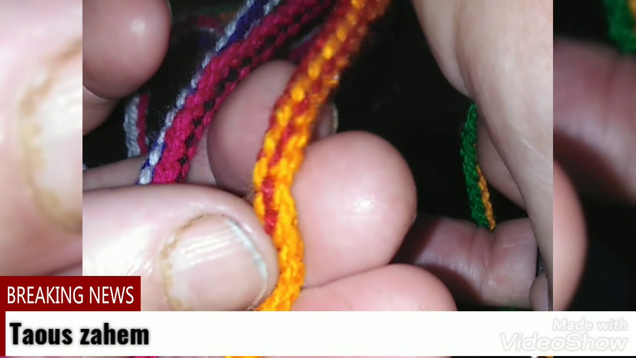 ceinture avec point de Scoubidou au crochet. حزم لجبة قبائل بغرزة سكوبي دو بكروشي سهل وبسيط👌👌