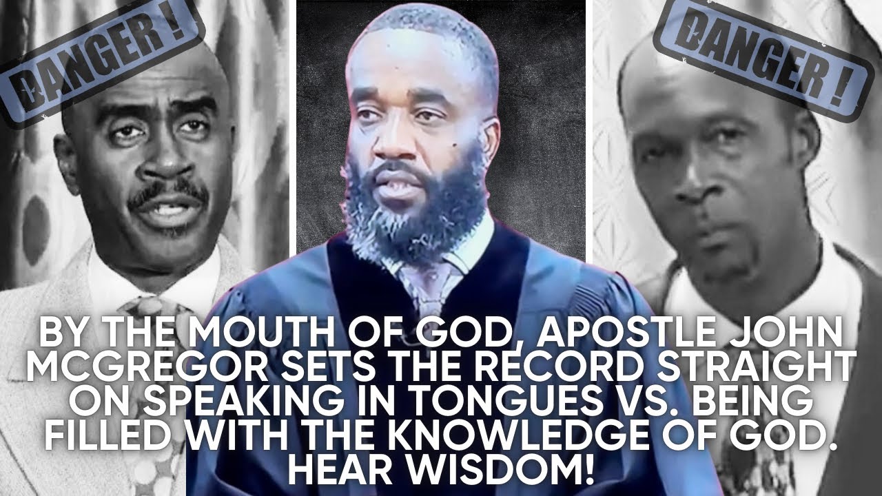 APOSTLE JOHN MCGREGOR STANDS ON BUSINESS ABOUT THE TEACHINGS OF GOD, TO HELP MANY TURN TO THE TRUTH.