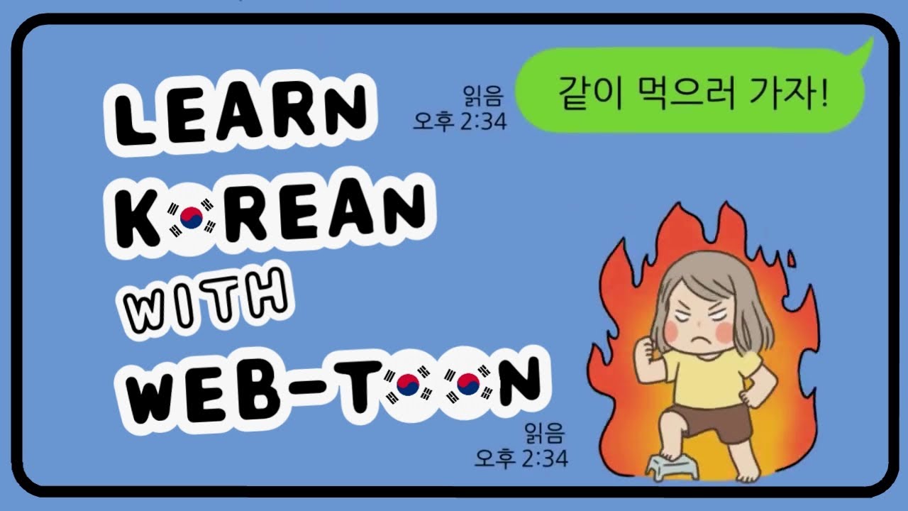 [Learn Korean with Cartoon/Webtoon] Learn Korean Phrases l Learn the Real Life Korean Conversations