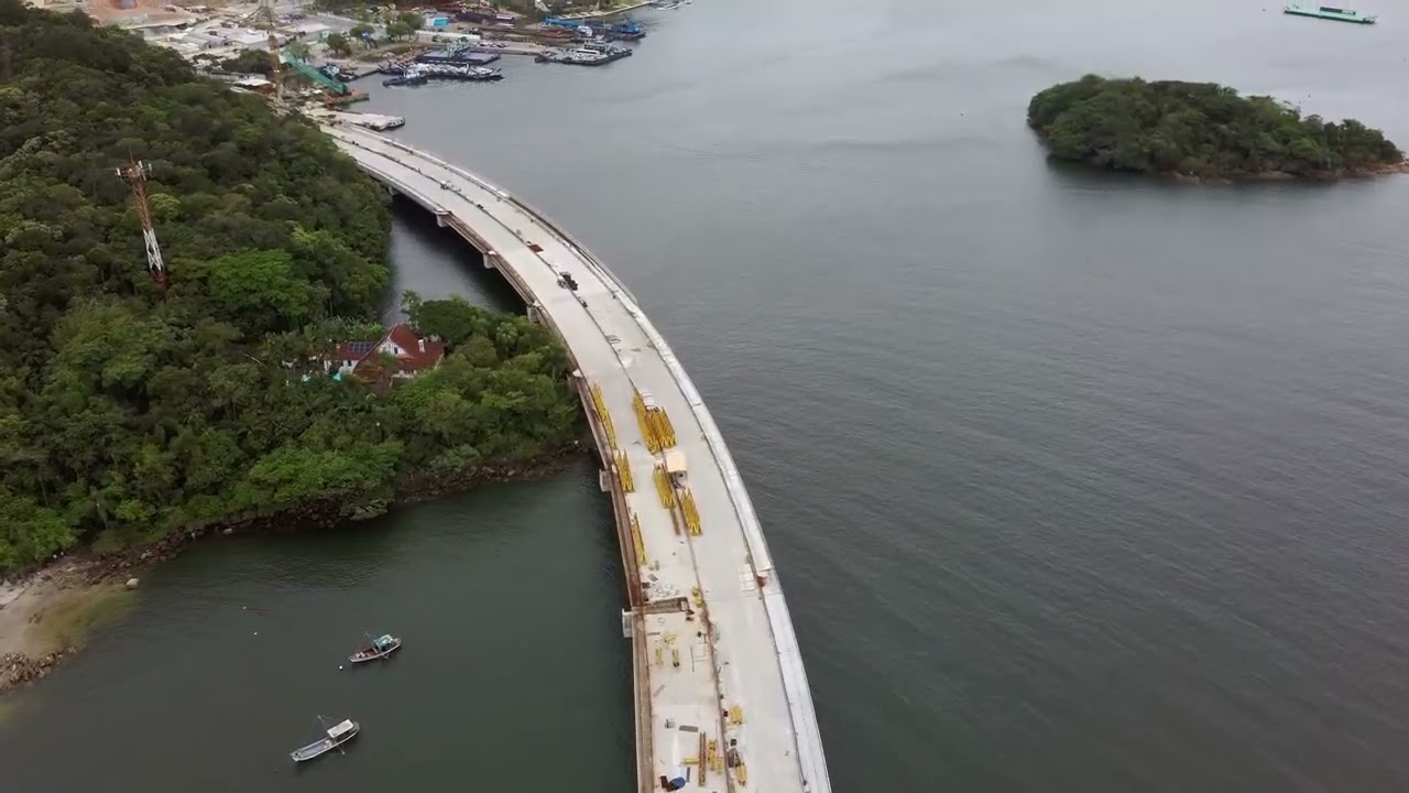 Construção da ponte de Guaratuba