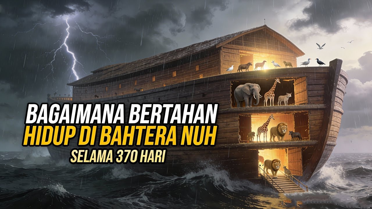Kisah Nabi Nuh AS: 370 Hari di Dalam Bahtera Saat Air Bah Dahsyat