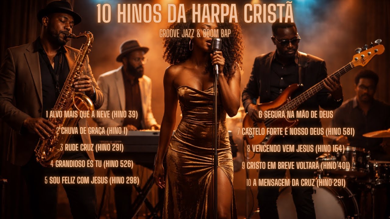 10 Hinos da Harpa Cristã em Groove Jazz & Boom Bap | Louvores que Tocam a Alma