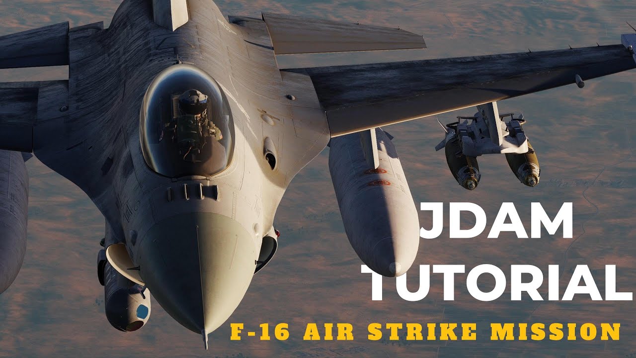 Easy F16 Viper Mission to practice pin point strikes | DCS JDAM Tutorial